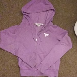 Zip up PINK hoodie size XS